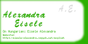 alexandra eisele business card